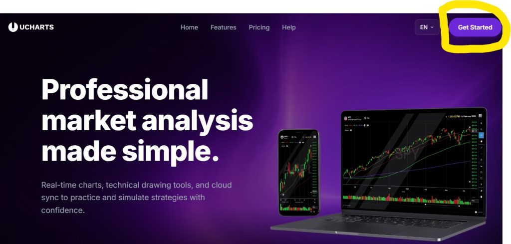 Click Getting Started-Up Button