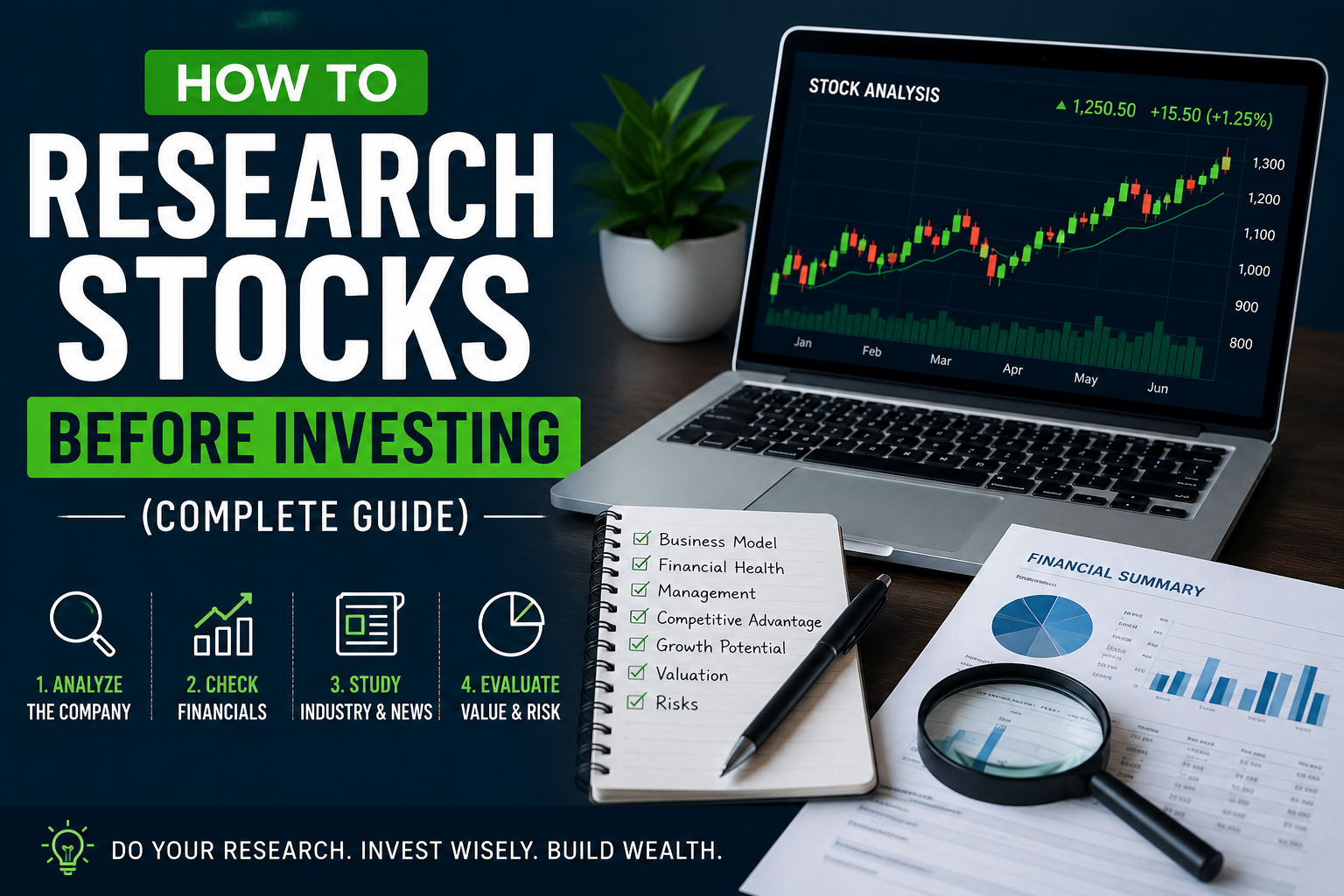 How to Research Stocks Before Investing (Complete Guide)